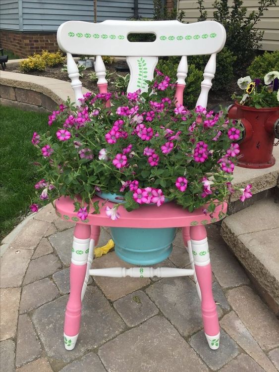 Charming Chair Flower Bed