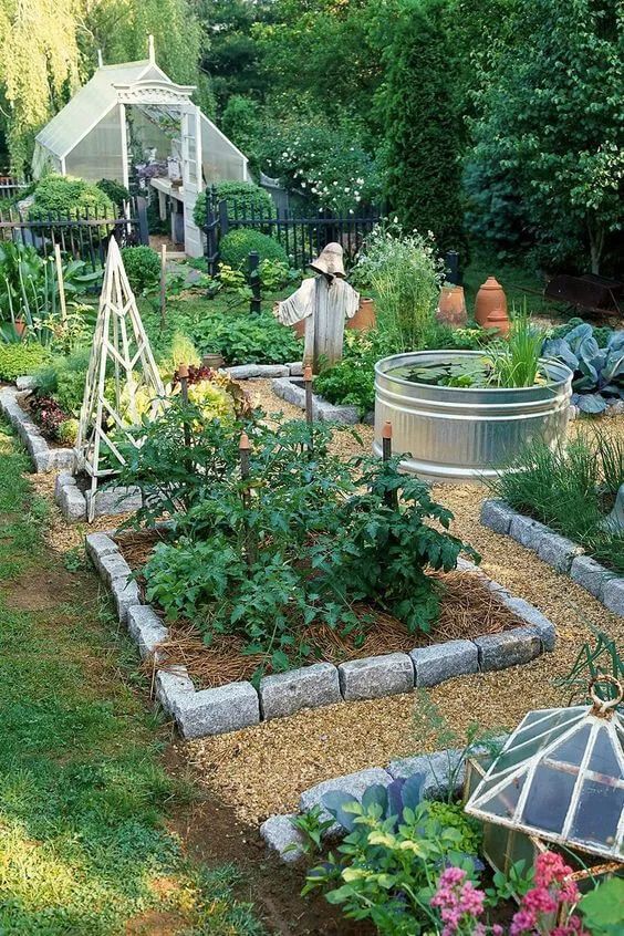 Charming Cottage Vegetable Garden Layout