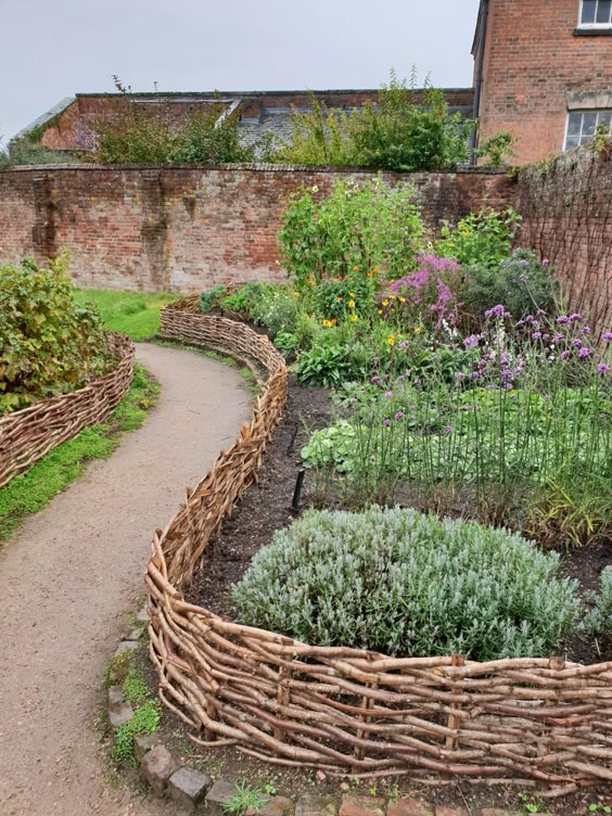 Charming Woven Willow Edging