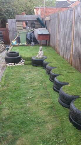 Creative Recycled Tire Edging