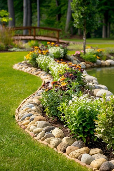 Elegant Garden Stone Edging