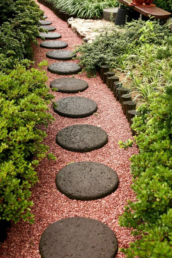 Elegant Lava Stone Pathway