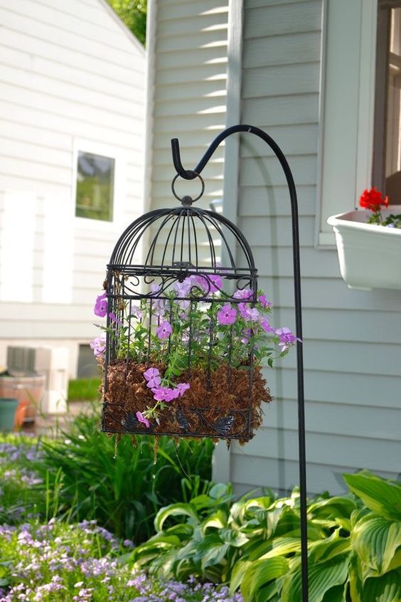 Enchanted Birdcage Flower Planter