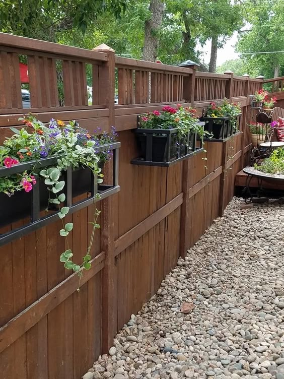 Floral Fence Planters in Harmony