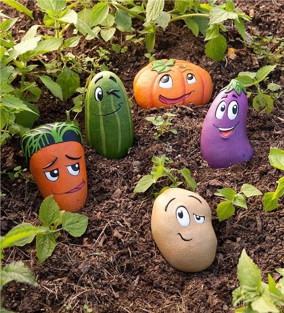 Playful Veggie Pebbles