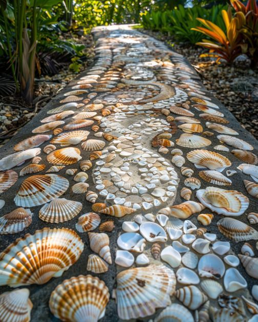 Seashell Spiral Pathway Enchantment