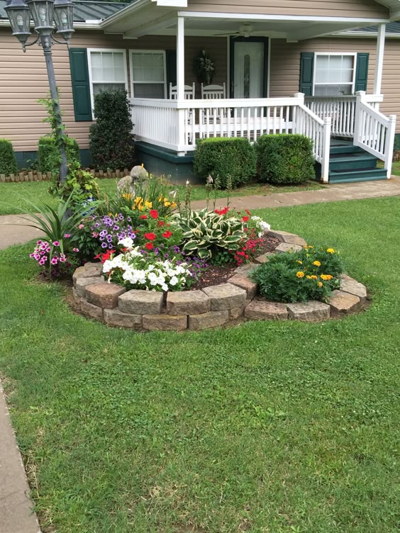 Tiered Stone Raised Garden Bed