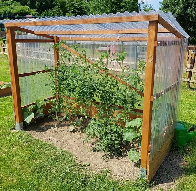 DIY Corrugated Greenhouse