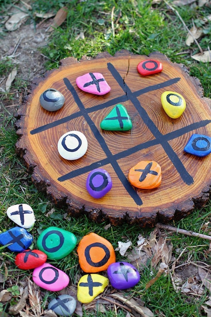 Fun and Colorful Tic-Tac-Toe Garden Game