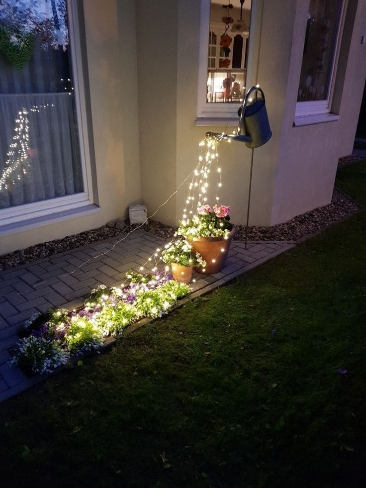 Magical Watering Can Light Display