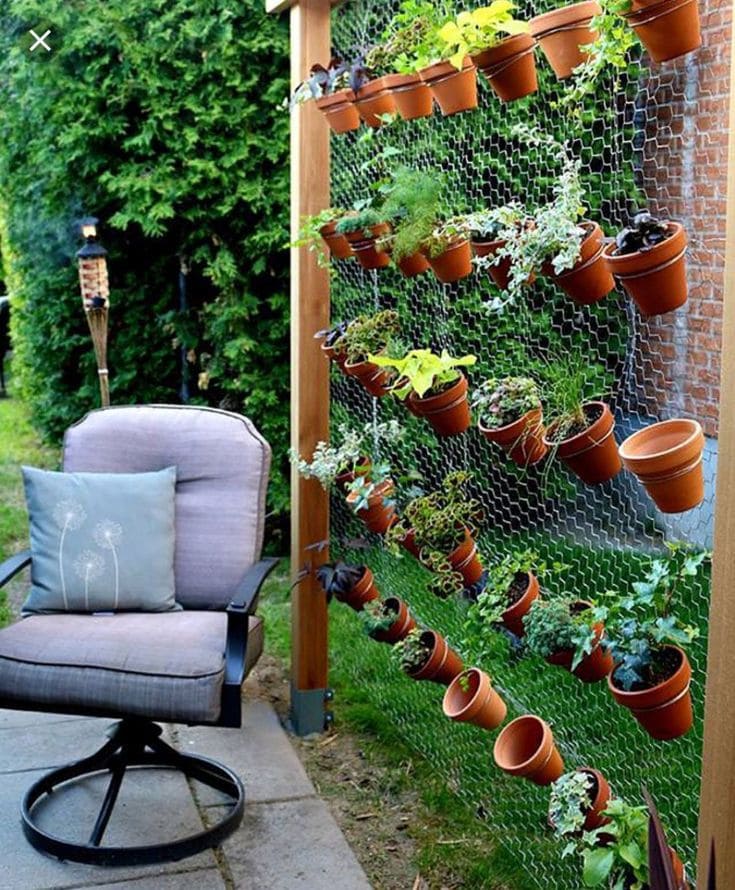 Vertical Wire Garden Wall