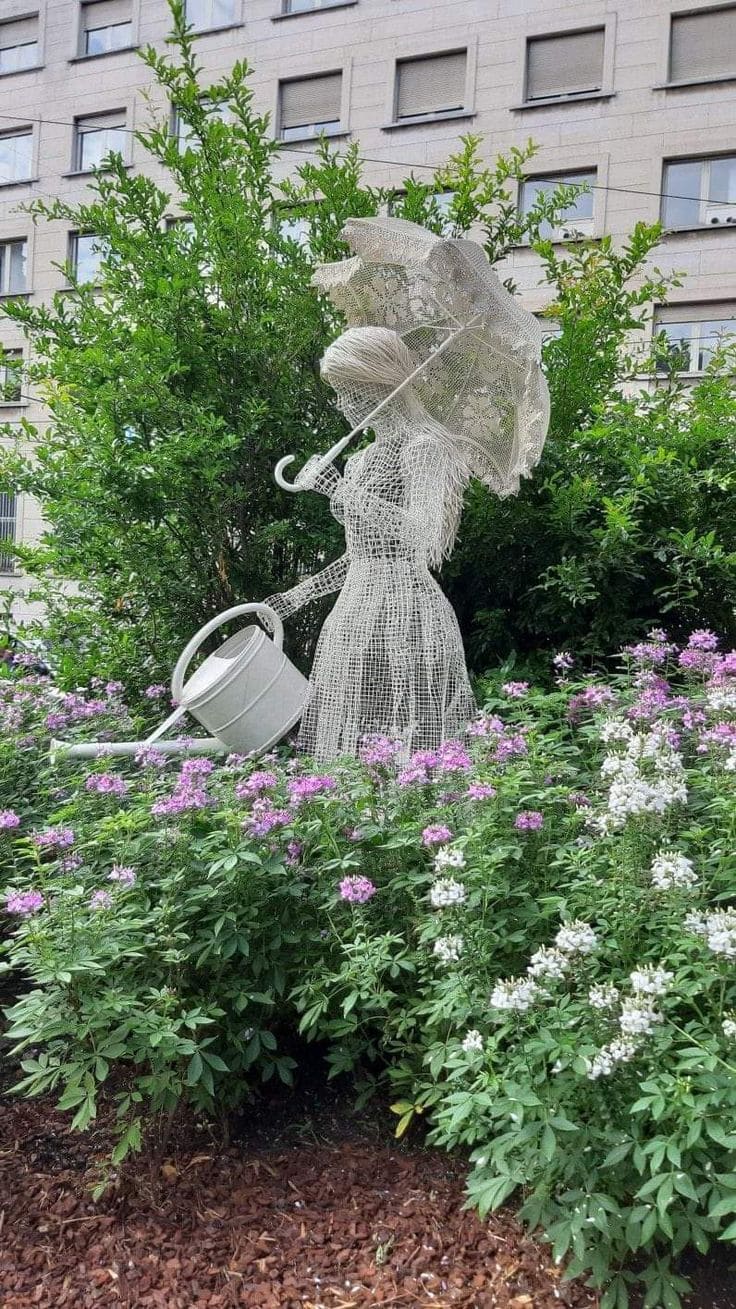 Wire Woman Gardener