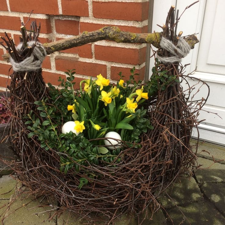 A Whimsical Twiggy Planter