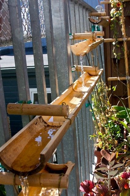 Cascading Bamboo Water Feature