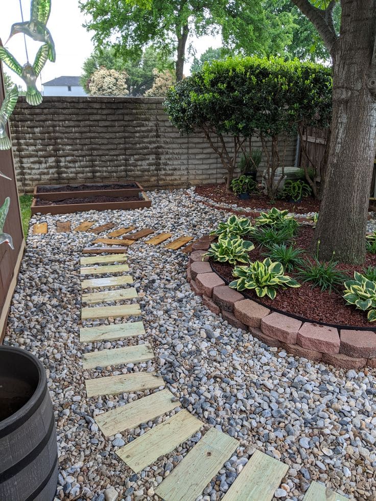 Charming Pebble Pathway