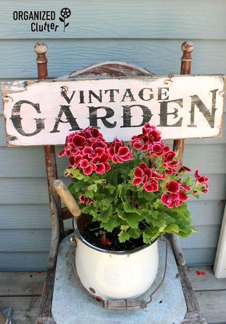 Chic Vintage Garden Chair Planter