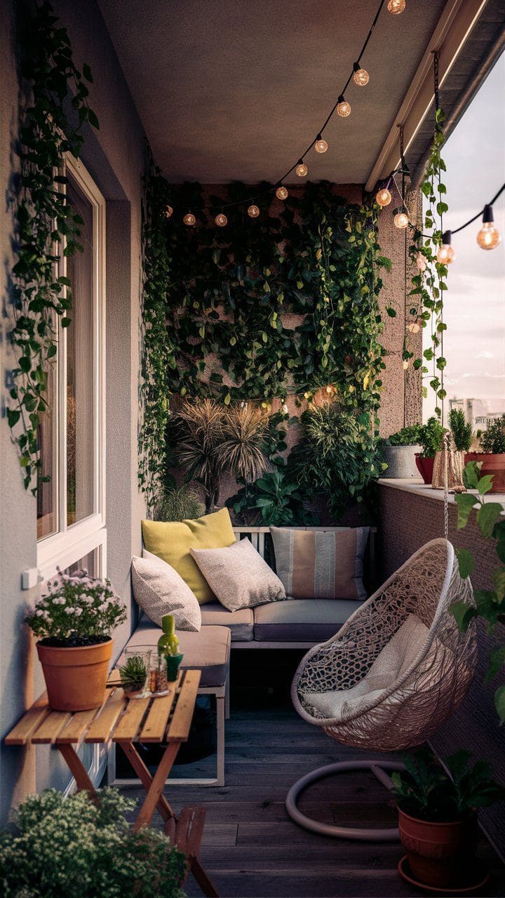 Cozy Twilight Balcony Escape