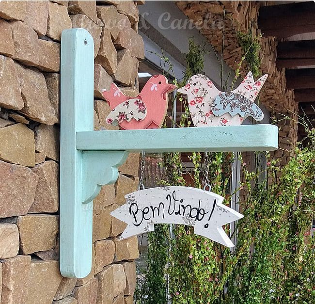 Delightful Floral Bird Welcome Sign