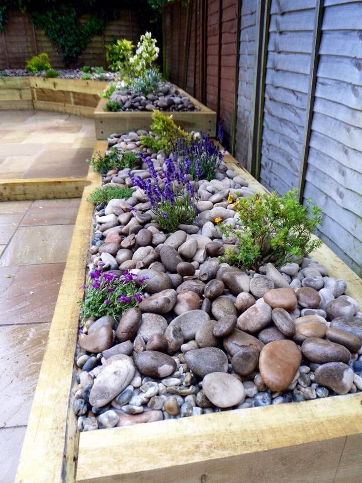 Elegant Raised Beds with Stone Accents