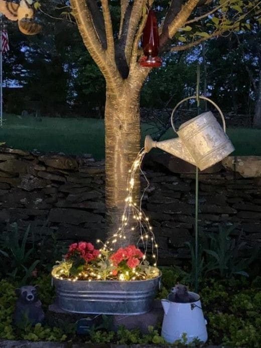 Magical Watering Can Light Display