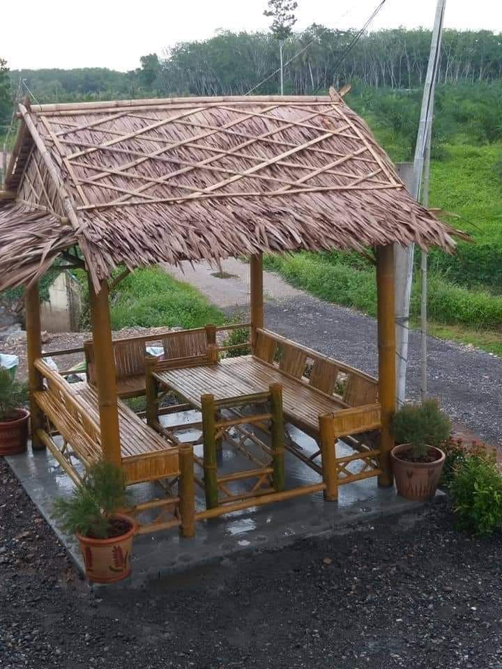 Rustic Bamboo Gazebo