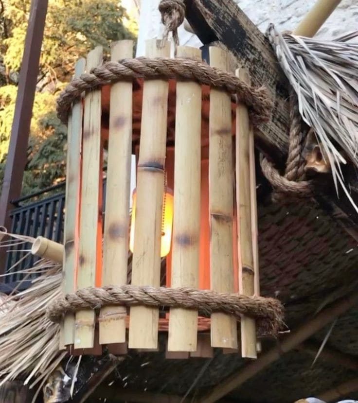 Rustic Bamboo Lantern