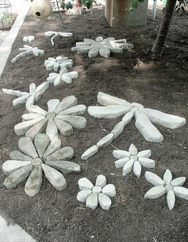 Stone Art Flowers