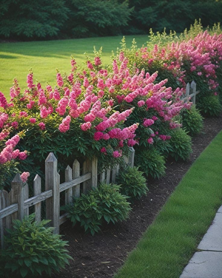 Vibrant Pink Shrubs