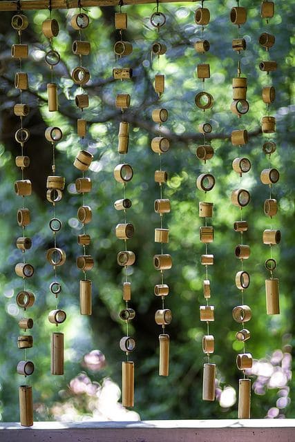 Whimsical Bamboo Curtain