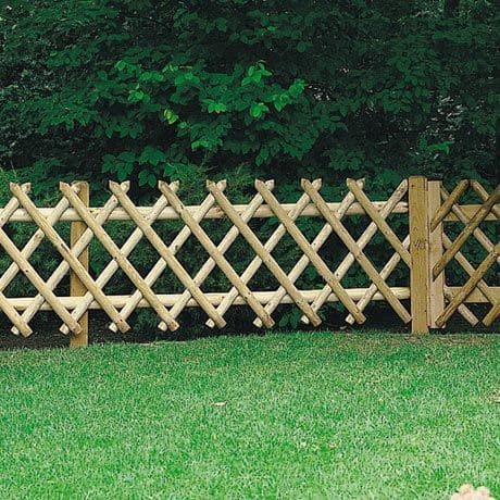 X-Shaped Bamboo Fence of Rustic Charm