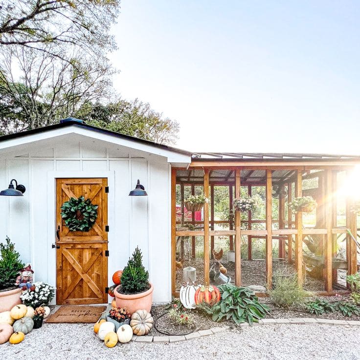 Elegant Farmhouse-Style Chicken Sanctuary