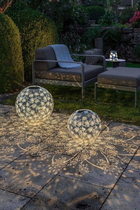 Enchanting Glow of Patterned Orb Lights