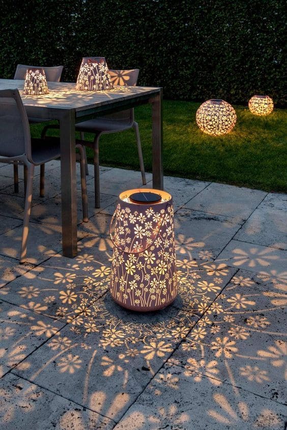 Floral Pattern Lanterns for Magical Evenings