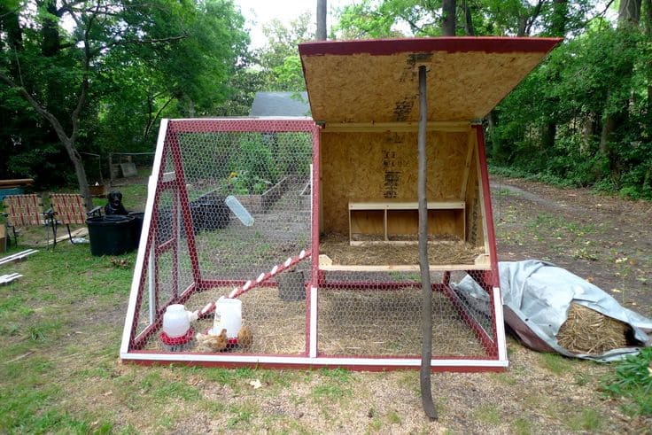 Functional A-Frame Chicken Coop Haven