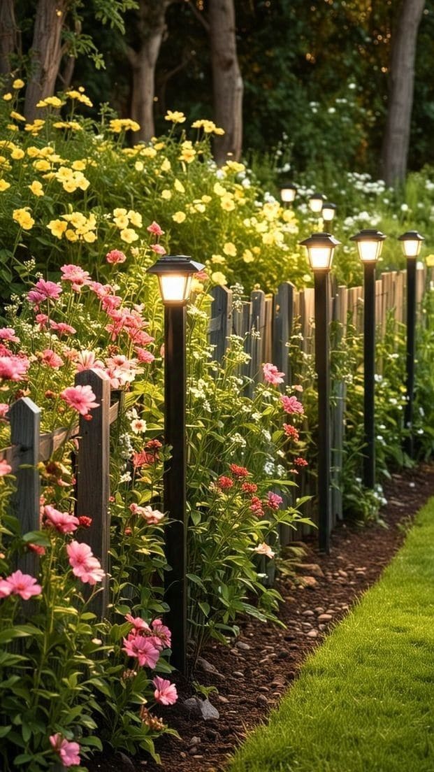 Radiant Pathway Lights for Whimsical Gardens