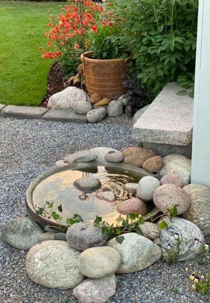 Serene Stone Water Feature for Elegance