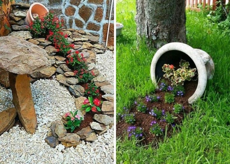 20 Stunning Spilled Flower Pot Ideas to Transform Your Garden into a Floral Masterpiece