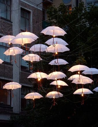 Whimsical Umbrella Lights for Dreamy Evenings