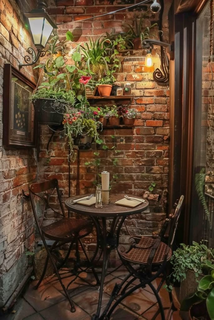 Brick-Lined Cozy Nook