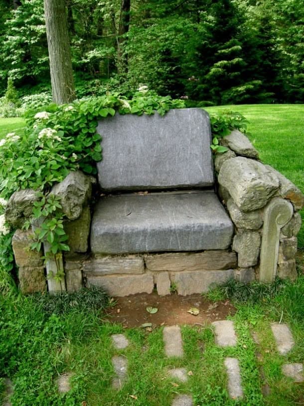 Enchanting Stone Throne for Garden Serenity