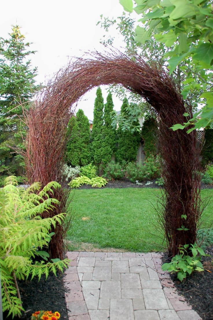 Enchanting Willow Archway for a Whimsical Garden